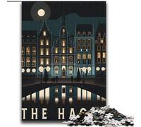 Puzzles pour Adultes La Haye, Pays-Bas, à partir de 14 Ans Chaque pièce est Unique Un Jeu Amusant et Stimulant pour Toute la Famille 75x100cm