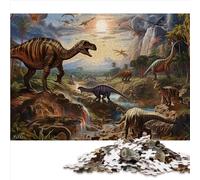 Puzzles pour Adultes Le Puzzle en Bois du Monde des Dinosaures de 1000 pièces pour Adultes est idéal comme Cadeau pour Toute la Famille et ce 1000 pièces (50 x 75 cm)