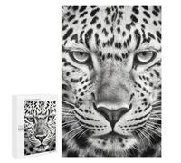 Puzzles pour Adultes Leopard Face Close-Up Puzzles pour Adultes : Anti-Stress, Difficile Et Stimulant, pour des Soirées Jeux en Famille 1000 PCS
