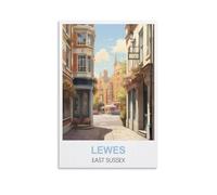 Puzzles pour Adultes, Lewes East Sussex Posters Jeu éducatif Puzzle Convient pour la décompression et la décoration Murale 38x26cm