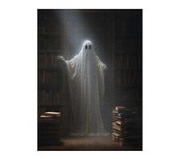Puzzles pour Adultes Library Ghost Puzzles pour Adultes, Jouets Anti-Stress, Découpe De Précision, pour Les Jeux 52x38cm/1000pcs