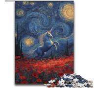 Puzzles pour Adultes Licorne mystérieuse pour 14 Ans et Plus Difficile à compléter mais Amusant et Humoristique Superbes Cadeaux et Jouets 70x100cm