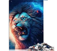 Puzzles pour Adultes Lion étoilé pour Adultes Puzzle de 1000 pièces Convient aux Adultes et aux Adolescents 12+ Puzzles en Carton Décoration Artistique pour la Maison Taille : 26x38 cm