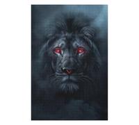Puzzles pour Adultes Lion Night Mist Glow Eyes Jeux De Puzzle Relaxants pour Adultes - pour S'amuser en Famille - Cadeaux Uniques pour Un Anniversaire Ou Noël