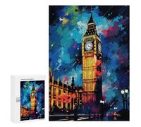 Puzzles pour Adultes London's Iconic Big Ben Tower Puzzles pour Adultes : Anti-Stress, Difficile Et Stimulant, pour des Soirées Jeux en Famille 300 PCS