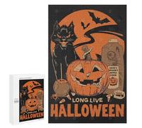 Puzzles pour Adultes Long Live Halloween Puzzle pour Adultes - Jouets Anti-Stress - Une Œuvre d'art - Difficile Et Stimulant 1000 PCS