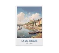 Puzzles pour Adultes, Lyme Regis, Angleterre. Puzzles stimulants, Jeu de Puzzle pour Toute la Famille (Femmes et Hommes), 70 x 50 cm. Idée Cadeau.