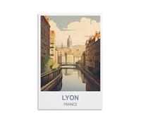 Puzzles pour Adultes, Lyon France Puzzles 1000 pièces pour Adultes - Puzzle Adulte Amusant, Stimulant et Stimulant 52x38cm