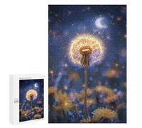 Puzzles pour Adultes Magical Dandelion Night Sky Puzzle pour Adolescents Améliore La Mémoire Difficile Et Stimulant Idéal comme Cadeau 1000 PCS
