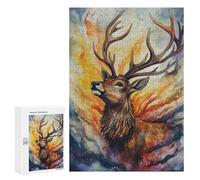 Puzzles pour Adultes Magical Deer Puzzle pour Adultes - Décoration Murale - Idéal comme Cadeau 300 PCS