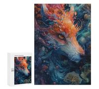 Puzzles pour Adultes Magical Fox Artwork Puzzles pour Adultes : Anti-Stress, Difficile Et Stimulant, pour des Soirées Jeux en Famille 300 PCS