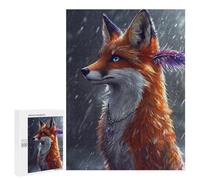 Puzzles pour Adultes Magical Fox Pendant Snowfall Puzzles pour Adultes : Anti-Stress, Difficile Et Stimulant, pour des Soirées Jeux en Famille 500 PCS