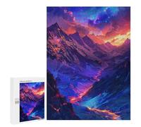 Puzzles pour Adultes Magical Mountain Landscape Puzzle pour Adolescents Améliore La Mémoire Difficile Et Stimulant Idéal comme Cadeau 500 PCS