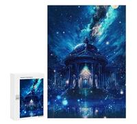 Puzzles pour Adultes Magical Night Sky Temple Puzzles pour Adolescents : Améliorent La Mémoire. Chaque Pièce Est Unique - Jouets Et Jeux Éducatifs 300 PCS