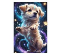 Puzzles pour Adultes Magical Puppy in Space -2 Puzzles pour Adultes - Jeu Familial - Niveau De Difficulté : Difficile - Cadeaux pour Les Amis Et La Famille 75x50cm/1000pcs