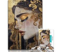 Puzzles pour Adultes Magnifique Visage de la déesse 1 000 pièces, Jouets éducatifs et éducatifs, Jeux familiaux avec Affiche et fiche de Questions-réponses Assorties 38 x 26 cm