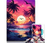 Puzzles pour Adultes, Magnifiques paysages de plages, 1 000 pièces, Puzzles pour Adolescents, Cadeaux, Jouets, Jeux éducatifs, décoration Murale Anti-Stress, 50x75cm
