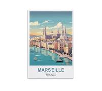 Puzzles pour Adultes, Marseille France Posters Puzzle en Papier 1000 pièces Jouets pour Adultes Jeu de décompression 52x38cm