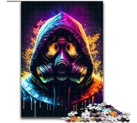 Puzzles pour Adultes masqués, Jeu Stimulant et Jeu Familial avec des pièces entièrement emboîtables de Formes aléatoires (Taille 26x38cm)