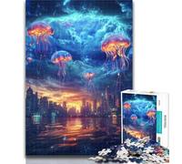 Puzzles pour Adultes Méduses cosmiques 1000 pièces, idéal comme Cadeau pour Toute la Famille à partir de 14 Ans, 50x75cm
