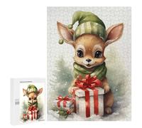 Puzzles pour Adultes Merry Tiny Deer Xmas Puzzle pour Adultes - Jouets Anti-Stress - Une Œuvre d'art - Difficile Et Stimulant 500 PCS