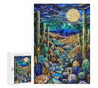 Puzzles pour Adultes Midnight Dunes Mosaic Puzzles pour Adultes - Jouets À Monter Soi-même, Amusants Et Originaux - Cadeaux Uniques pour Un Anniversaire Ou Noël 300 PCS