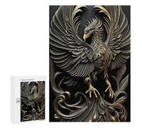 Puzzles pour Adultes Mighty Golden Phoenix Deco Puzzles pour Adultes - Jeu Manuel - Décoration Murale - Cadeaux d'anniversaire Et Cadeaux Uniques 300 PCS