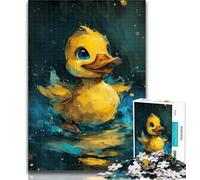 Puzzles pour Adultes, Mignon Petit Canard Jaune, 1000 pièces, Jouets éducatifs, Anti-Stress, Interaction Parent-Enfant, 50x75cm