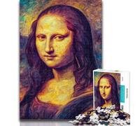 Puzzles pour Adultes Mona Lisa, 1 000 pièces, pour Adolescents, Jeu de réflexion, décoration Murale, Cadeaux Uniques pour Anniversaire et Noël, 50x75cm