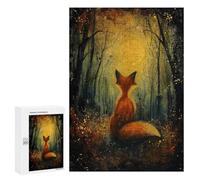 Puzzles pour Adultes Moonlit Fox Magic Puzzle pour Adultes, Jeu Familial, Défi Difficile, Cadeaux pour Les Amis Et La Famille 300 PCS