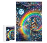 Puzzles pour Adultes Moonlit Rainbow Dreams Puzzles pour Adultes - Décoration Murale - Cadeaux Souvenirs pour Vos Proches 1000 PCS