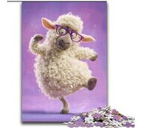 Puzzles pour Adultes Moutons Heureux Difficiles à compléter, mais Amusants et Humoristiques, décoration d'intérieur et Cadeaux Uniques 70 x 100 cm
