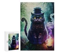 Puzzles pour Adultes Mystic Forest Cat Puzzles pour Adultes, Jouet, Décoration Murale, Décoration Intérieure, Idéal comme Cadeau 300 PCS