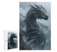 Puzzles pour Adultes Mystical Black Dragon Puzzles pour Adolescents, Jouets Anti-Stress, Décoration Murale, Cadeaux Uniques pour Anniversaire Et Noël 1000 PCS