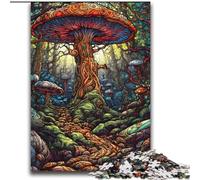 Puzzles pour Adultes Mystical Fantasy Mushrooms 2000 pièces, Difficiles, stimulent Le Cerveau, Jouets addictifs pour cultiver la Patience, décoration Parfaite (70x100cm)
