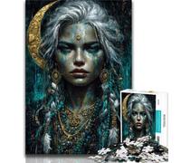 Puzzles pour Adultes Mystique Nature Spirit Puzzles Adultes 1000 pièces Jeu Familial Anti-Stress Défi Difficile Superbes Cadeaux et Jouets (50x75cm)