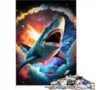 Puzzles pour Adultes Mythe de Requin Puzzle de 1000 pièces pour Enfants Carton 100% recyclé pour Adultes Cadeaux de Puzzle de 1000 pièces Excellent Cadeau pour Adultes 1000 pièces (26x38 cm)