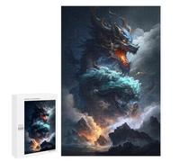 Puzzles pour Adultes Mythical Sea Dragon Artwork-1 Puzzles pour Adolescents : Améliorent La Mémoire. Chaque Pièce Est Unique - Jouets Et Jeux Éducatifs 1000 PCS