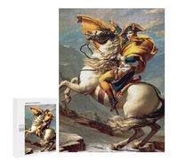 Puzzles pour Adultes Napoleon Crossing The Alps Puzzles pour Adolescents, Jouets Anti-Stress, Décoration Murale, Cadeaux Uniques pour Anniversaire Et Noël 500 PCS
