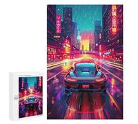 Puzzles pour Adultes Neon City Speed Puzzles pour Adolescents Cadeau d'anniversaire Stimule Le Cerveau Jeu Stimulant Cadeaux 1000 PCS
