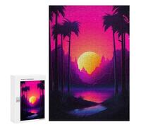 Puzzles pour Adultes Neon Retrowave Rhapsody Puzzles pour Adultes, Jouet, Décoration Murale, Décoration Intérieure, Idéal comme Cadeau 300 PCS