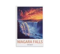 Puzzles pour Adultes, Niagara Falls Ontario Posters Jeu éducatif Puzzle Convient pour la décompression et la décoration Murale 70x50cm