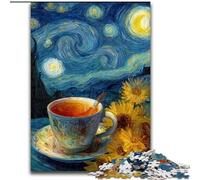 Puzzles pour Adultes Night Sky Coffee 1000 pièces, Jeu Stimulant et Familial avec Affiche et fiche de Questions-réponses 50x75cm