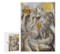 Puzzles pour Adultes Nine Tailed Fox Elegance Puzzles Anti-Stress pour Adultes - Décoration Parfaite - Difficile Et Stimulant 300 PCS