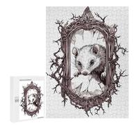 Puzzles pour Adultes Opossum in A Broken Mirror Puzzles pour Adultes - Jeux De Détente - Défi Difficile À Relever 500 PCS