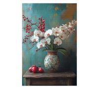 Puzzles pour Adultes Orchid Bouquet with Red Berries Puzzle pour Adultes - Jeu Manuel pour Améliorer La Mémoire - Cadeaux Uniques pour Un Anniversaire Ou Noël