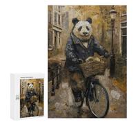 Puzzles pour Adultes Panda Amsterdam Bicycle Puzzles pour Adultes : Jouets Anti-Stress, mais Aussi Cadeaux Amusants Et Humoristiques pour Les Amis Et La Famille 300 PCS