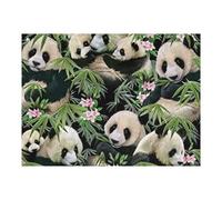 Puzzles pour Adultes Panda Bamboo Flowers Pattern Puzzle pour Adultes, Jouet, Décoration Murale, Cadeau d'anniversaire Amusant Et Humoristique, Cadeaux, 1000pcs(52x38cm)