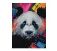 Puzzles pour Adultes Panda in Paint Strokes Puzzles pour Adultes : Jeux Relaxants, Défis Difficiles, Cadeaux d'anniversaire Et Cadeaux Uniques 52x38cm/1000pcs