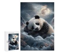 Puzzles pour Adultes Panda Moonlit Dreamscape Puzzle pour Adolescents Améliore La Mémoire Difficile Et Stimulant Idéal comme Cadeau 300 PCS